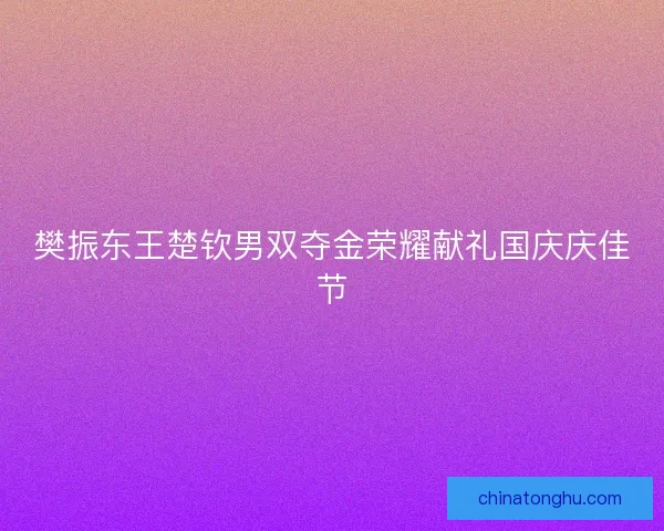 樊振东王楚钦男双夺金荣耀献礼国庆庆佳节